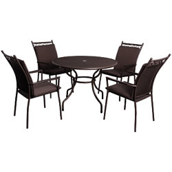 LG Outdoor Richmond 4-Seater Highback Dining Set